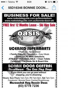 Business For Sale Bonnie Doon Victoria